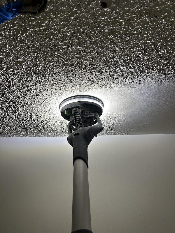 Popcorn Ceiling Removal project 2