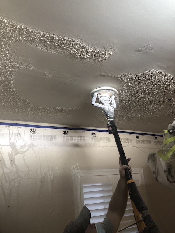 Popcorn Ceiling Removal project 3